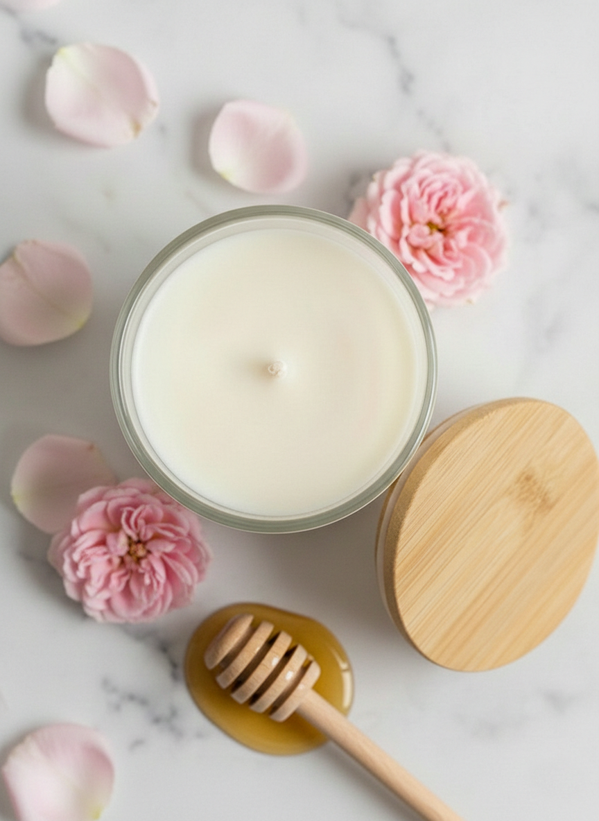 Rose & Spiced Honey | 8oz Premium Candle