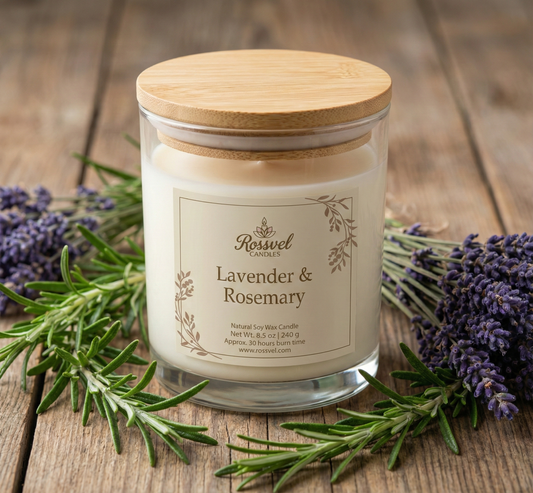 Lavender & Rosemary | 8oz Premium Candle