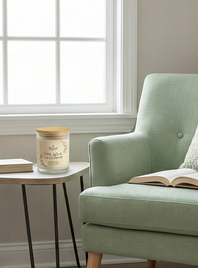 Lime, Jade & Cactus Flower | 8oz Premium Candle