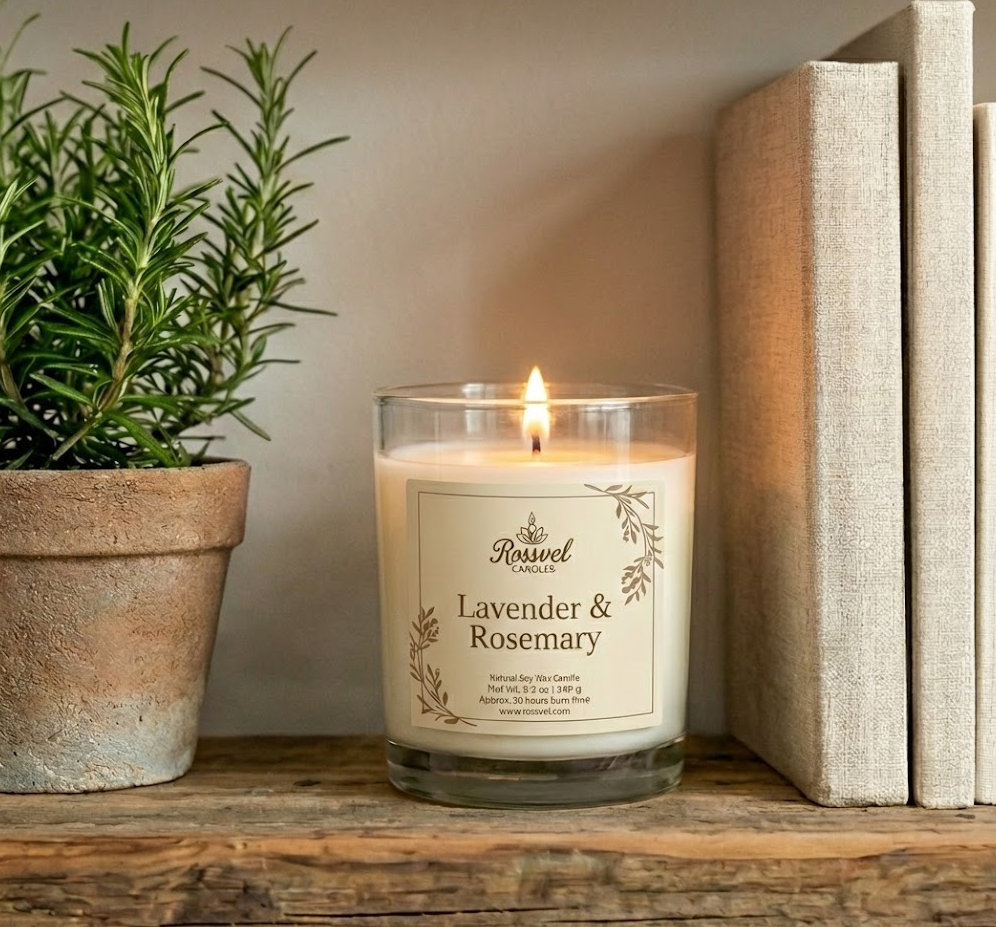 Lavender & Rosemary | 8oz Premium Candle