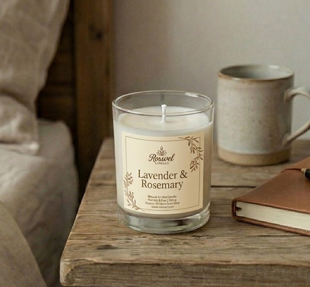 Lavender & Rosemary | 8oz Premium Candle
