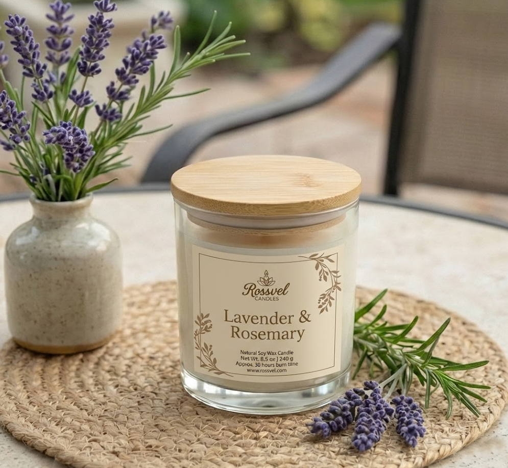 Lavender & Rosemary | 8oz Premium Candle