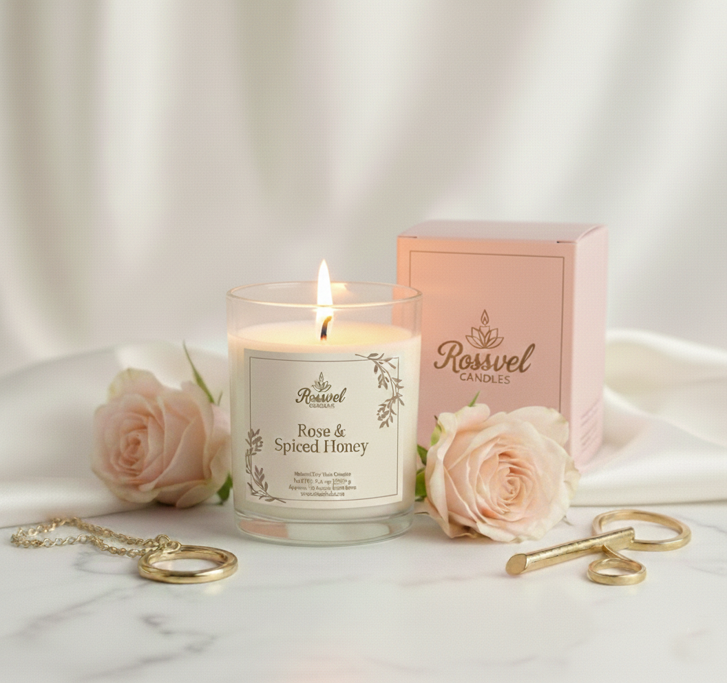 Rose & Spiced Honey | 8oz Premium Candle