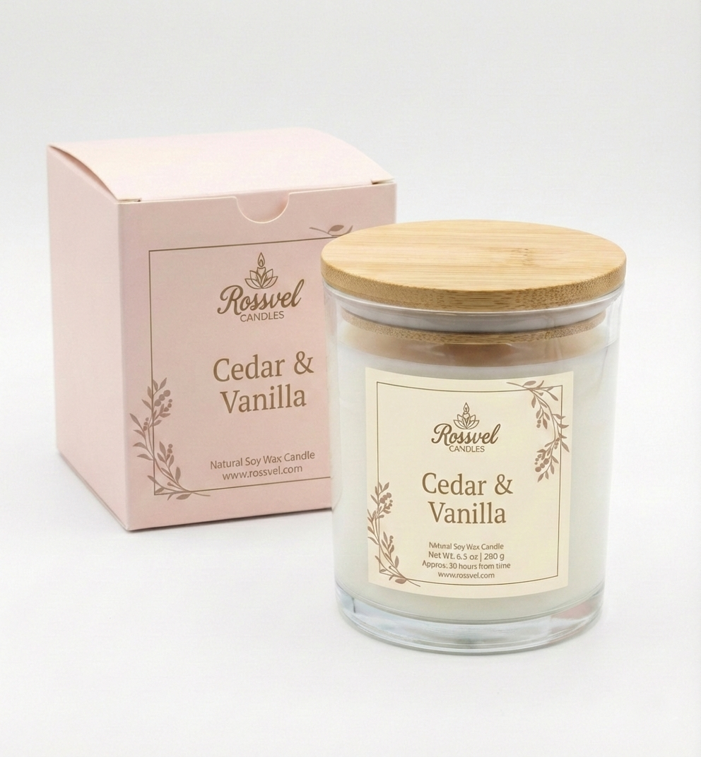 Cedar & Vanilla | 8oz Premium Candle