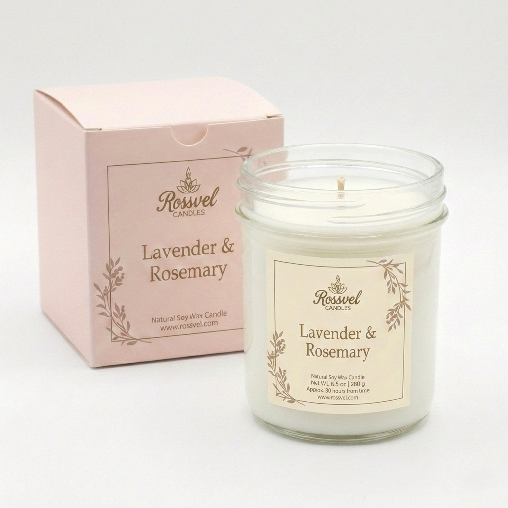 Lavender & Rosemary | 8oz Premium Candle