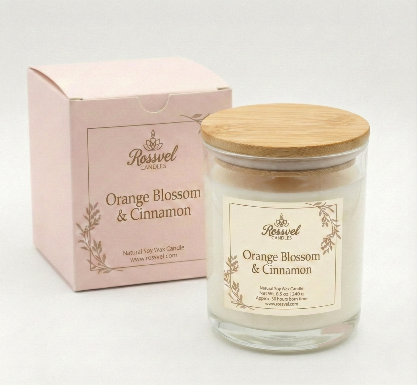 Orange Blossom & Cinnamon | 8oz Premium Candle