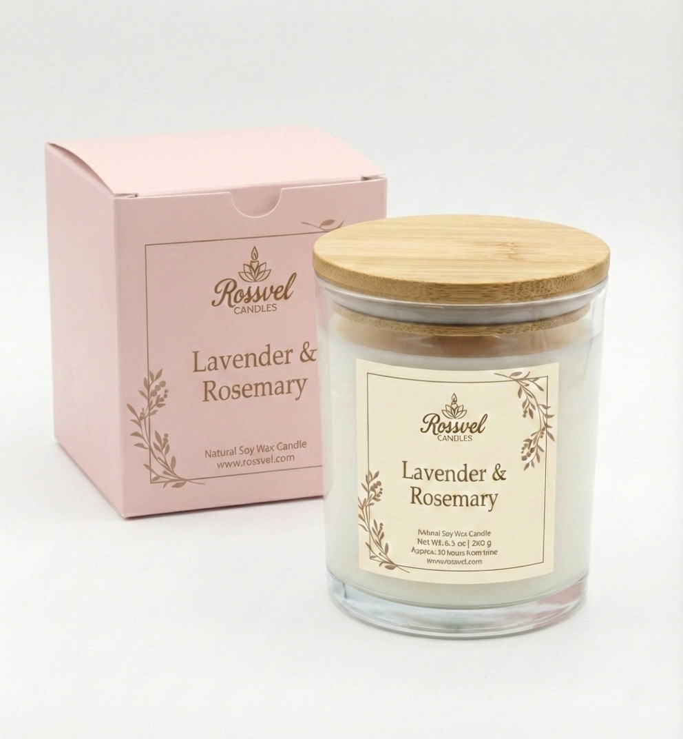 Lavender & Rosemary | 8oz Premium Candle